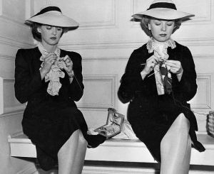 Bette Davis and Her Stand-In Sally Sage